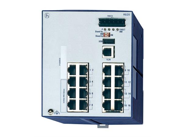 OpenRail RS20 16xTX-RJ -40-70°C 9,6-60VDC Enhanced, GL